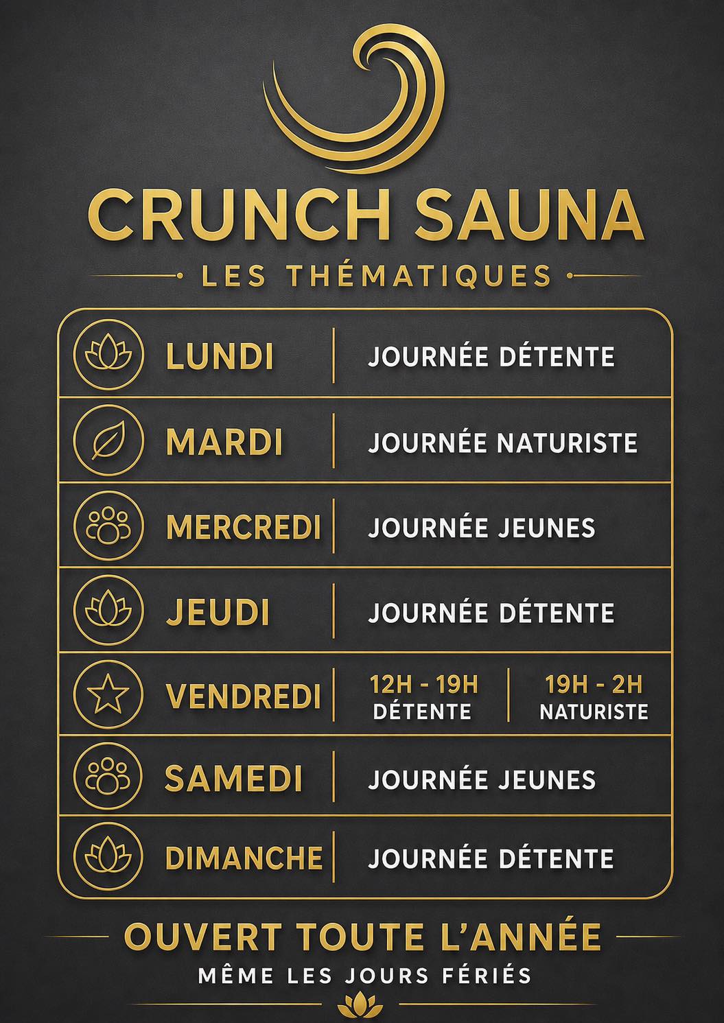 Sauna/cruising-journée jeunes