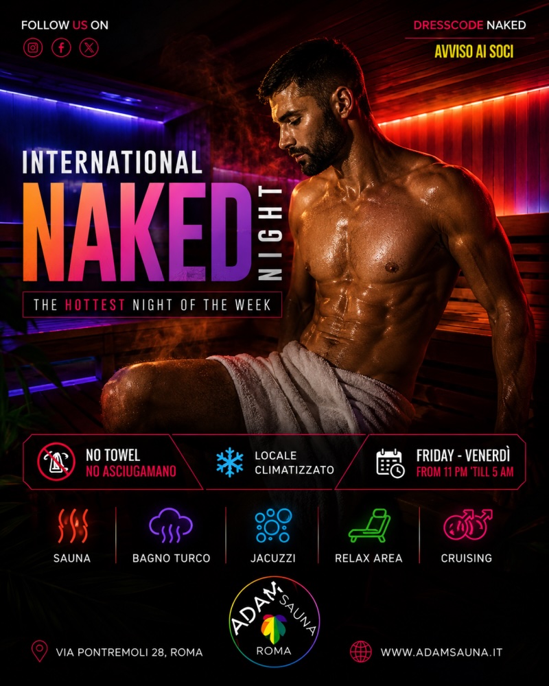 Sauna/cruising - naturiste dès 23h