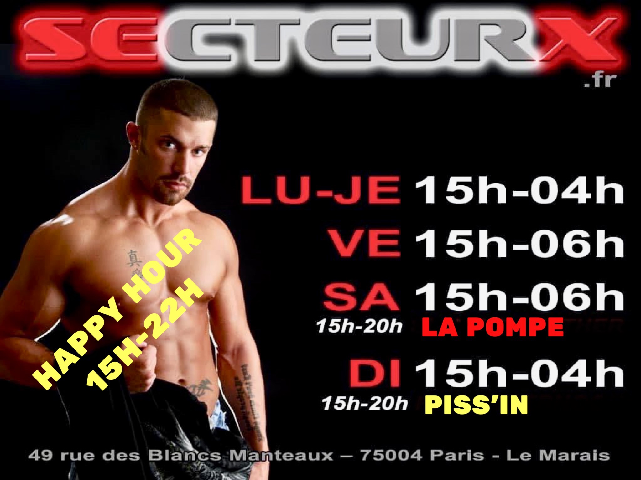 Secteur Sex • Agenda