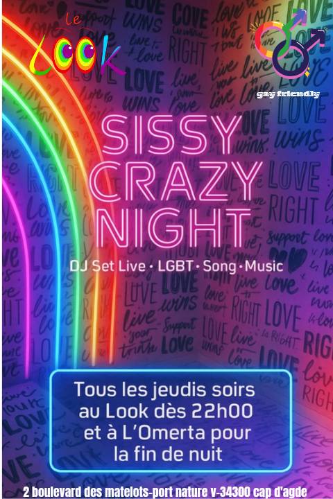 Sissy crazy night • Agenda
