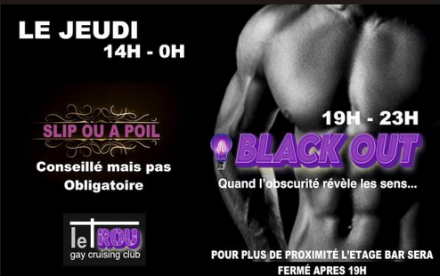 Slip ou à poil-black out 19h-23h • Agenda