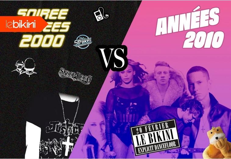 Soirée 2000 vs 2010