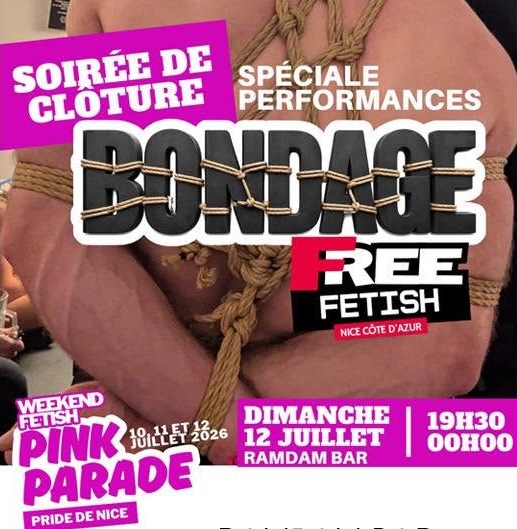 Soirée de clôture week end fetish Pink Parade