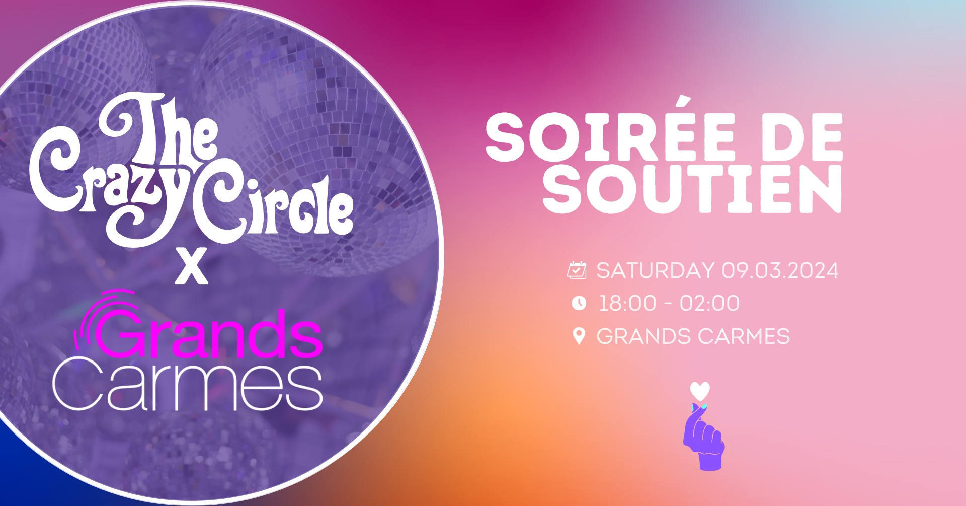 Soirée de soutien du Crazy Circle