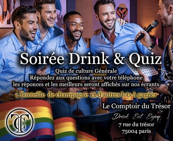Soirée drink & quiz • Agenda