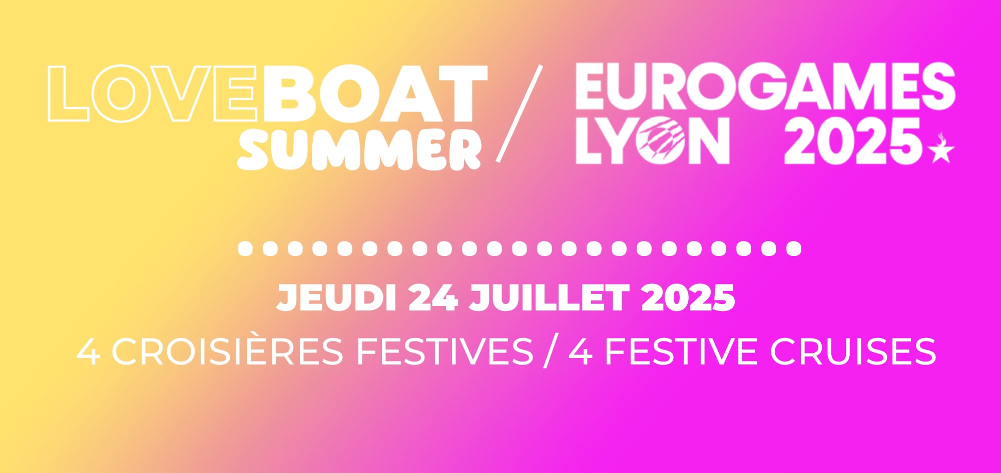 Summer Love Boat festival • Agenda