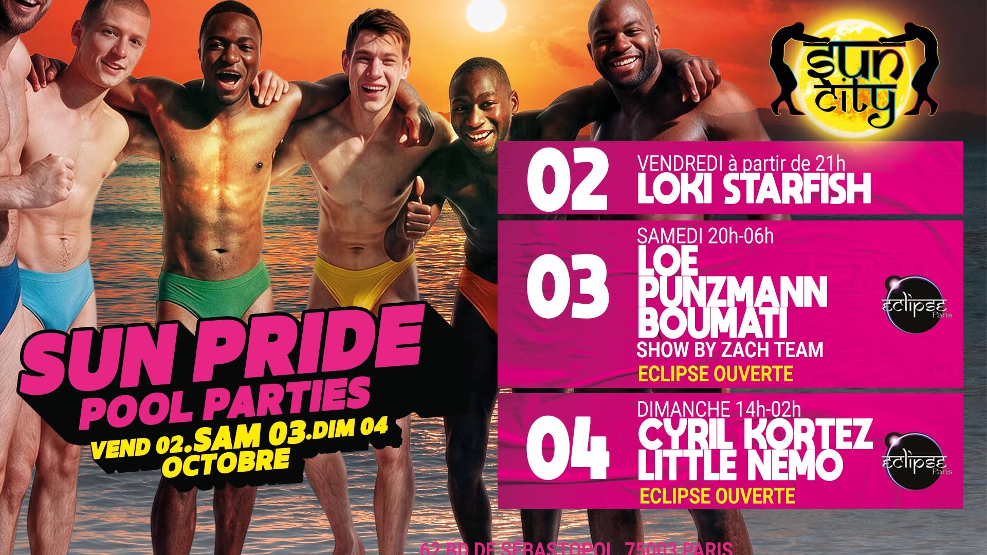 Sun Pride Pool Parties
