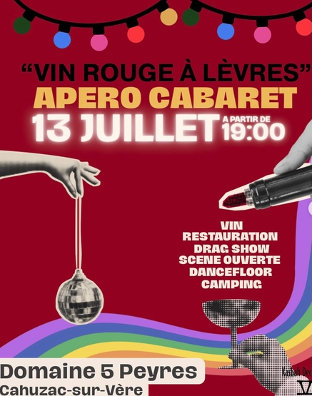 Vin rouge à lèvres
