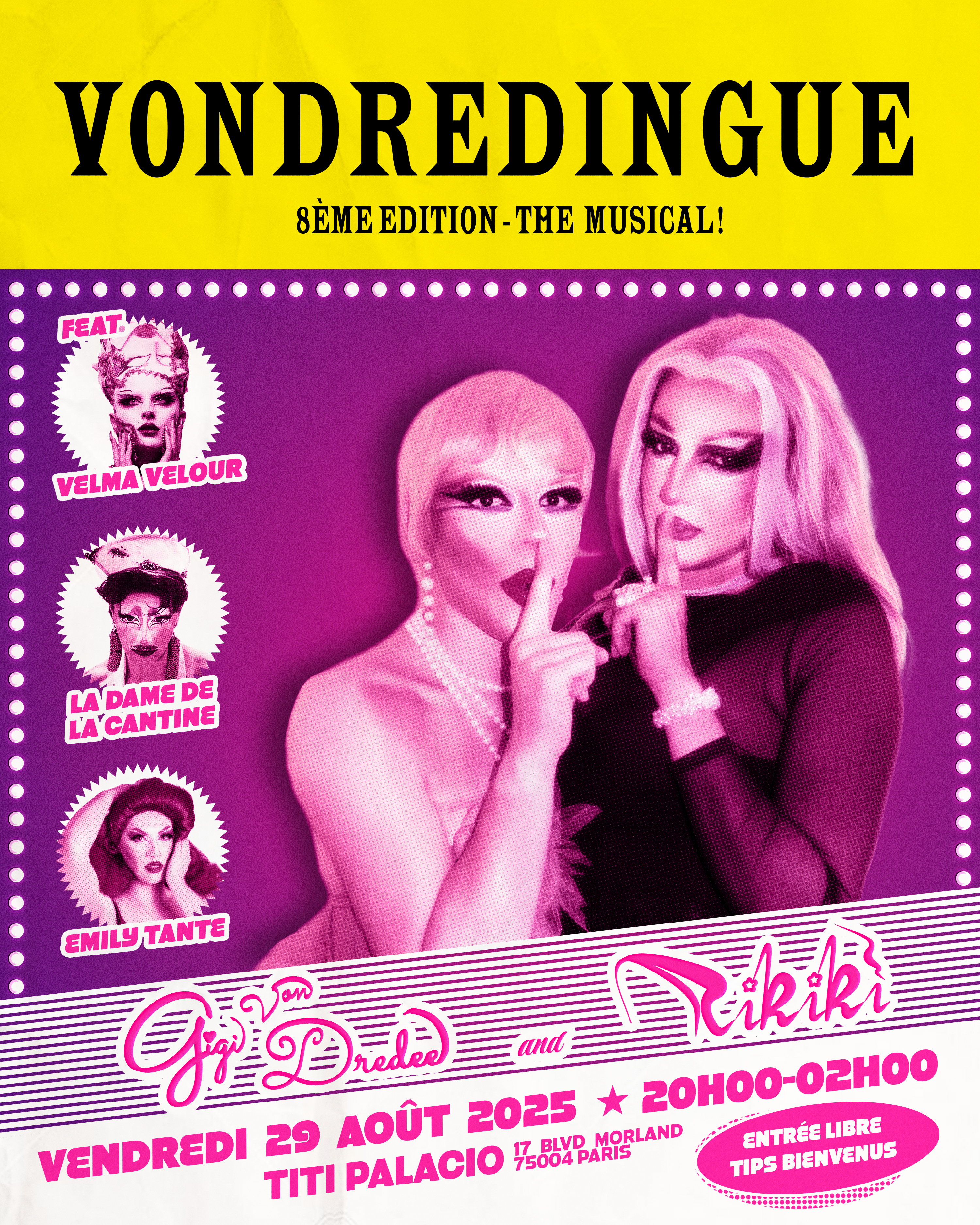 Vondredingue • Agenda