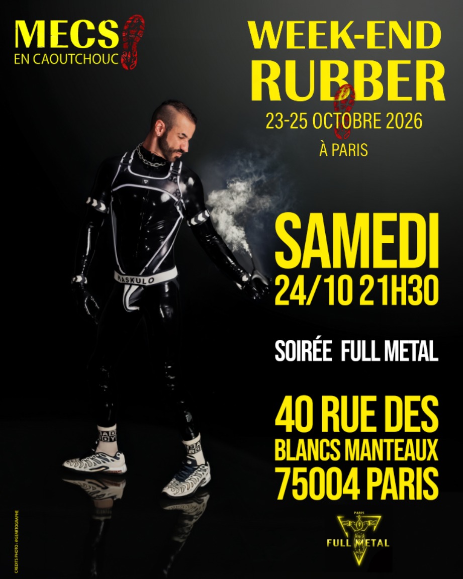 WE Rubber - Soirée Rubber Strict dress code