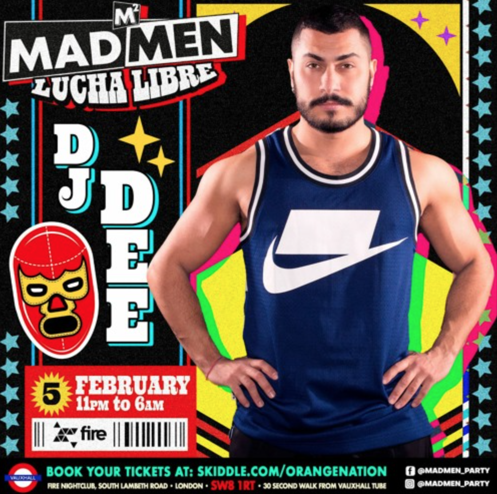 musique -  MadMen Lucha Libre @ Fire London - DJ Dee